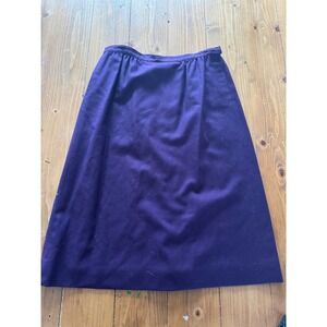 Pendleton Petite Purple Wool A Line Midi Skirt Size 14